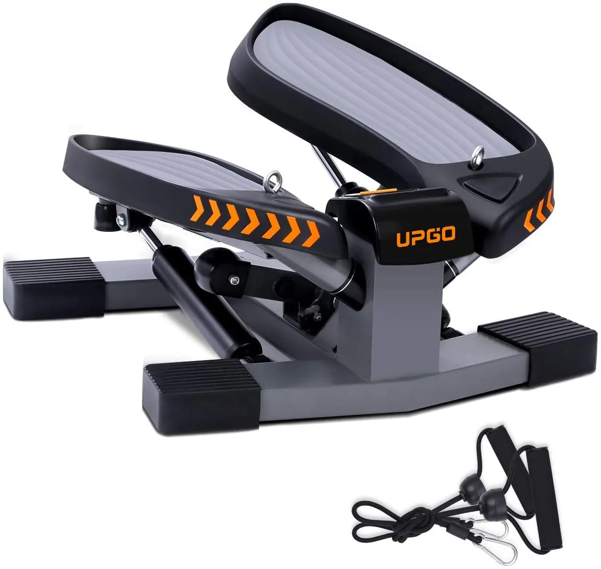 Mini Stepper Exercise Machine Stair Stepper with Resistance Band and 330 Lb Weight Capacity